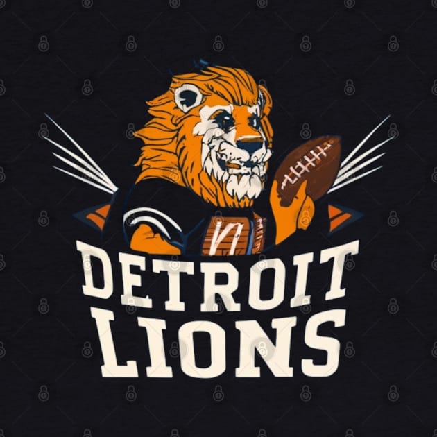 Detroit lions football vector design by Nasromaystro